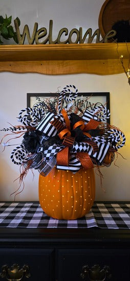 Light Up Pumpkin Centerpiece 24"x20"